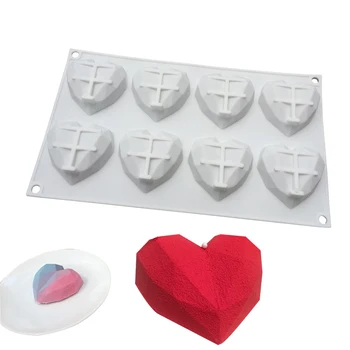 

Love Heart Shape Silicone Molds 3D Parent-child Fun Sponge Cakes For Mother's Day Pastry Dessert Mould Chiffon Mousse 2019 New