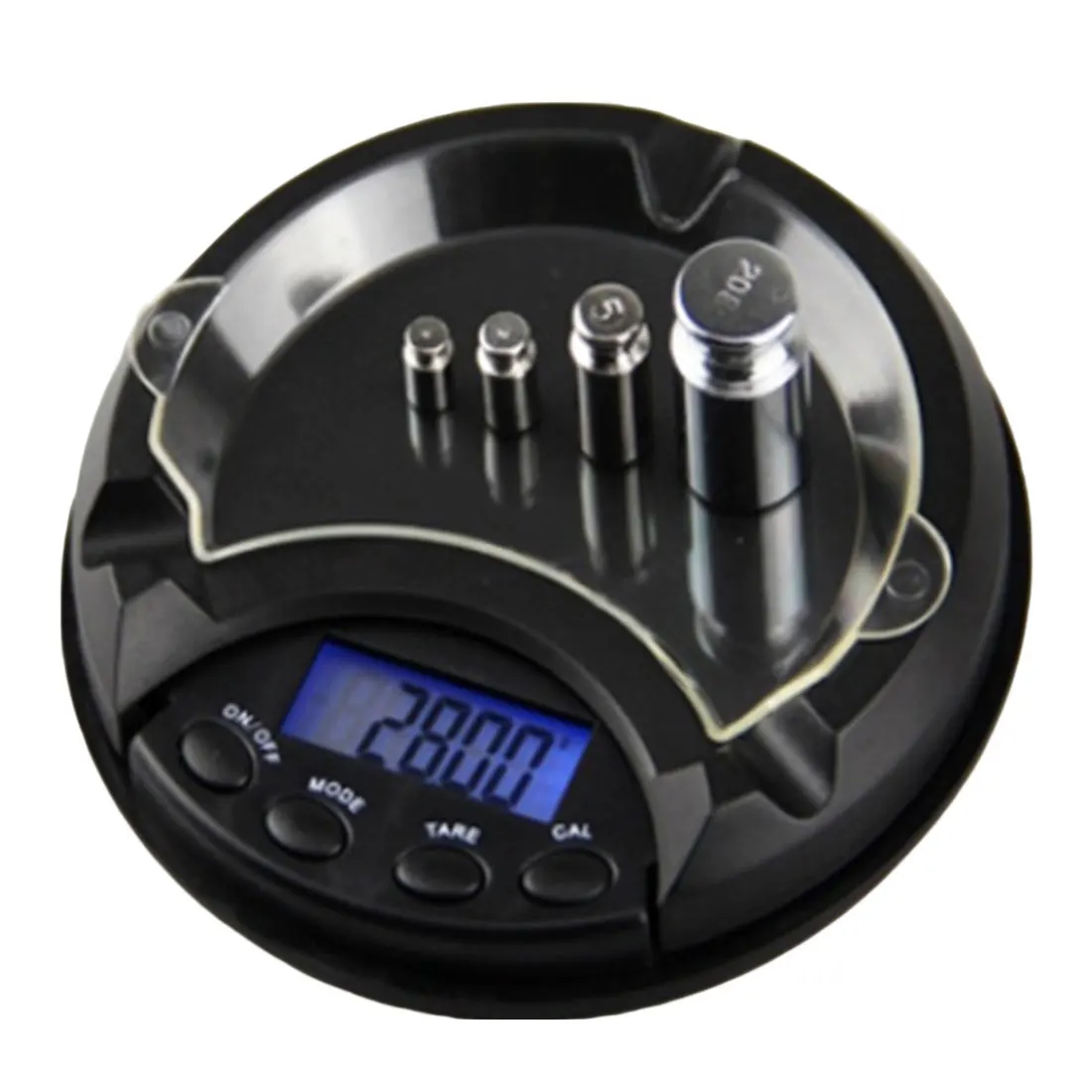 

Medicinal material gold platform scale Mini Ashtray Pocket Portable Jewelry Scale Pocket electronic scales Multifunctional Scale
