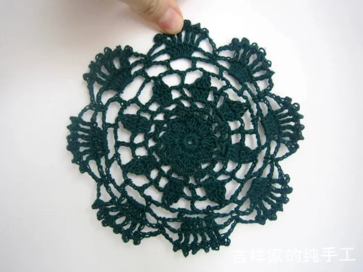 5 PCS اليدوية القطن الكروشيه المفارش حصيرة طاولة طعام المفارش كوب لشرب القهوة منصات طقم قواعد أكواب الزفاف المنزل المطبخ الديكور