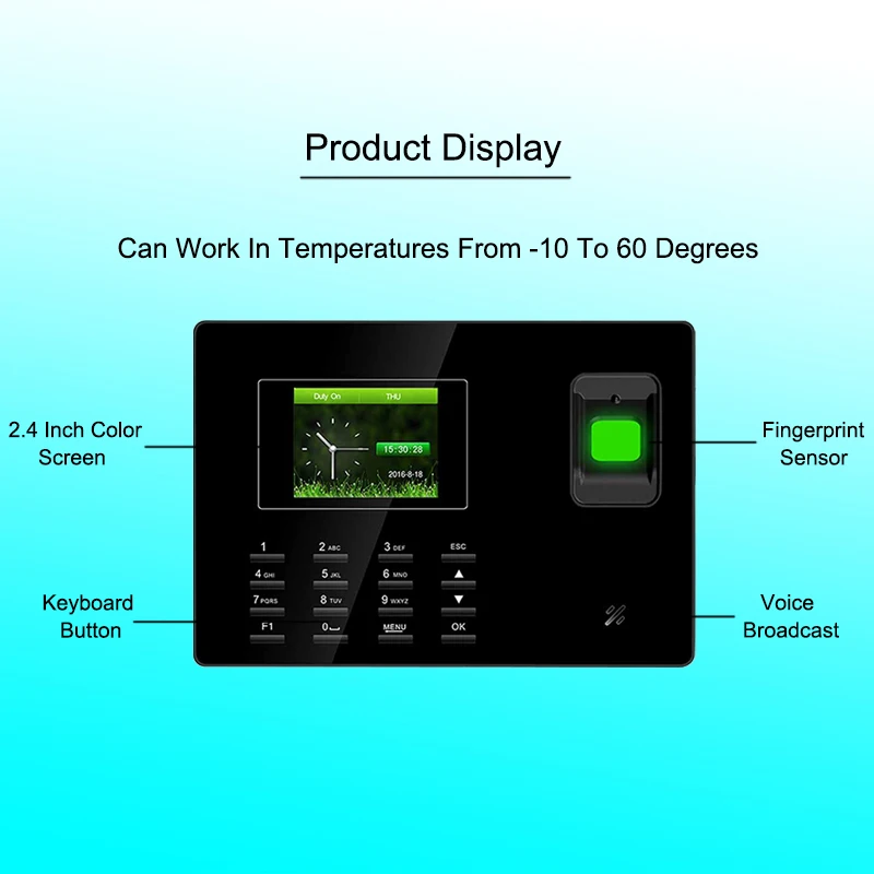 Eseye посещаемость времени биометрическая система посещаемости TCP/IP USB считыватель отпечатков пальцев управление доступом офисные часы работника устройства