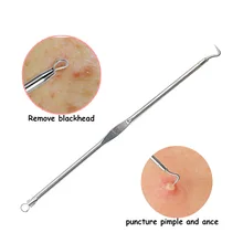 EFERO 4 шт. антибактериальные черных точек прыщи, Угри иглы Уход за комедонов инструмент для удаления прыщей жидкость для снятия уход за кожей лица инструмент для очищения кожи