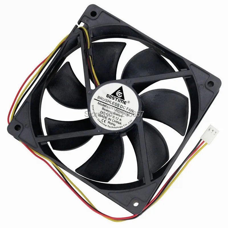 20 Pieces LOT GDT DC 12V 3Pin 120mm 120x25mm 12025s 12cm Best Air