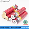 Turmera 18650 batería 3500mAh NCR18650GA 10A corriente de descarga con tablero protegido recargable para linterna y Faro de uso ► Foto 1/6