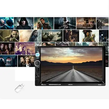 

7 inch TFT HD Touch Screen MP5 Player with Video Input Function with USB 2.0 Port 1080P Video Rearview Camera Univeral For Cars