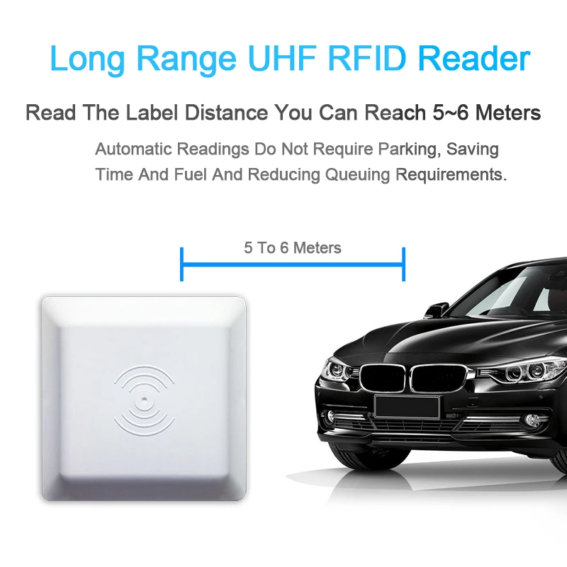 UHF RFID антенна 6 м дальний радиус действия с 8dbi антенной для парковки RS232RS485Wiegand SDK