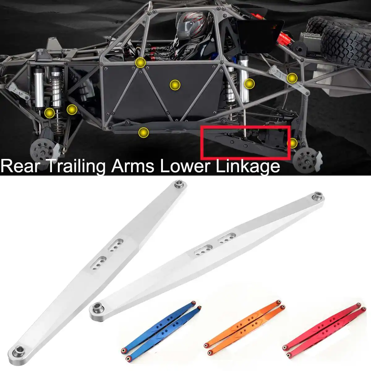 

for TRAXXAS Lower Arm Durable for TRAXXAS Unlimited Desert Racer UDR Aluminum Rear Trailing Arms Lower Linkage High Quality