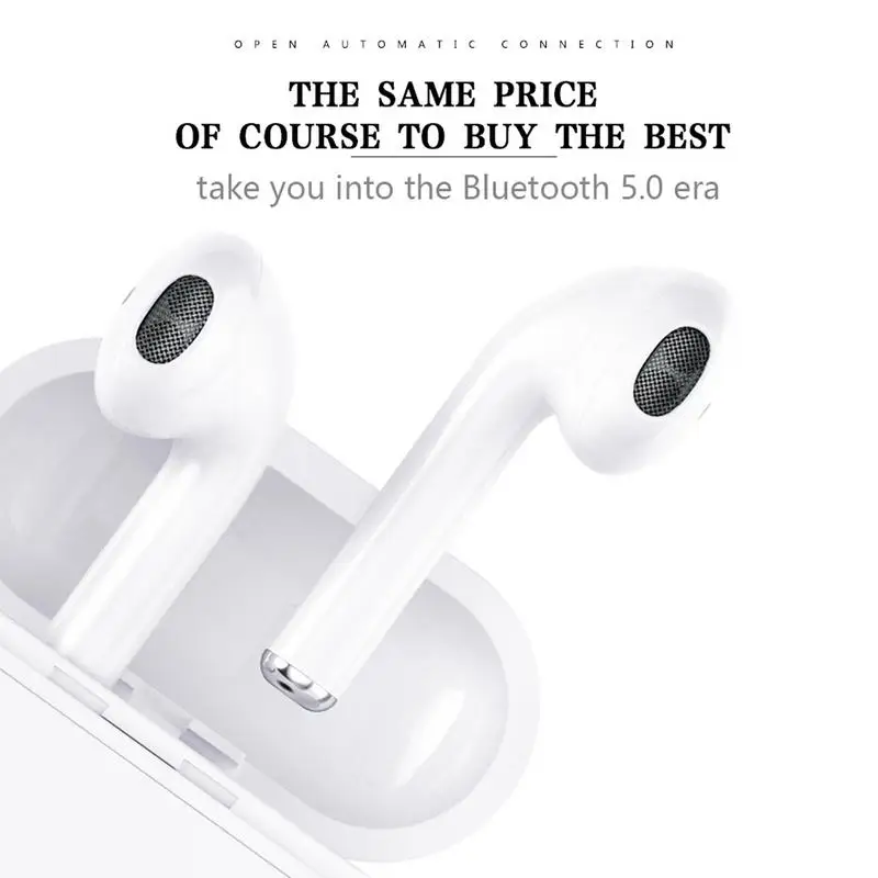 TWS Bluetooth Earphone Stereo Earbud Wireless Headphones With Charging Box Mic For All Smart-Phones Drop Shipping TWS Bluetooth Earphone Stereo Earbud Wireless Headphones With Charging Box Mic For All Smart-Phones Drop Shipping