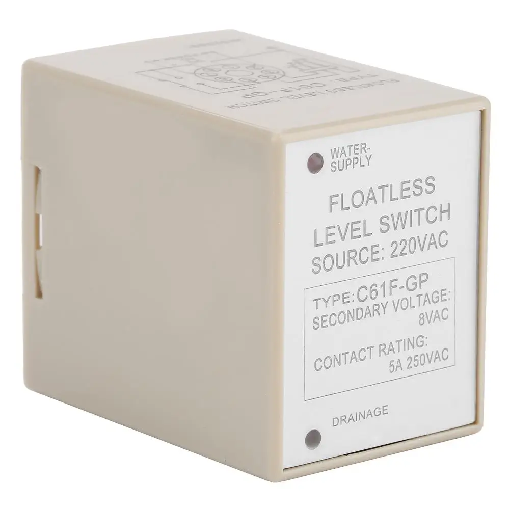 C61F GP 8 Pin Liquid Floatless Water Level Switch Controller 220V cin Switches from Lights