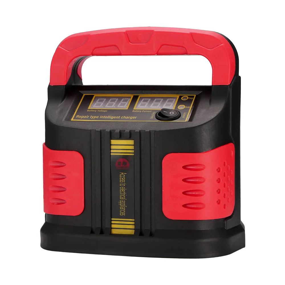 TiOODRE 12V-24V 15A Car Battery Charger Lead-acid Battery Charger Intelligent Pulse Repair Charger for Car Motorcycle for SUV