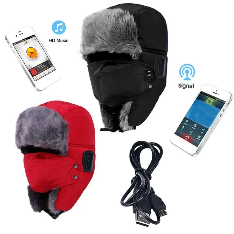 Новые спортивные уличные зимние теплые Bluetooth Охотник на пушных зверей