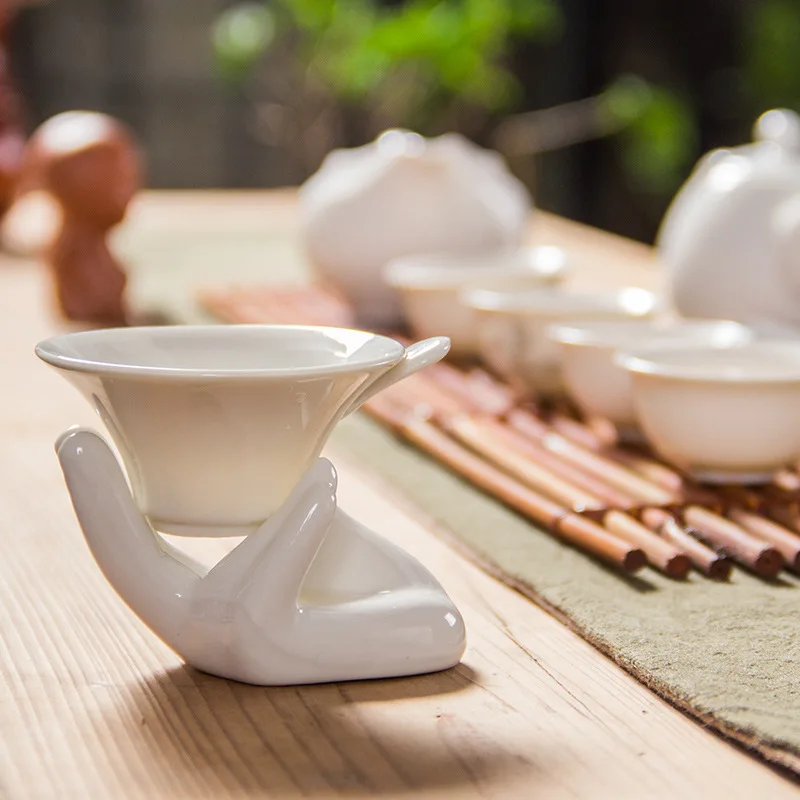 Kung Fu Tea Set Accessories Ceramic Buddhism Tea Filter,Tea Infuser Reusable Herbal Strainer Loose Coffee Leaf Spice Filter Kung Fu Tea Set Accessories Ceramic Buddhism Tea Filter,Tea Infuser Reusable Herbal Strainer Loose Coffee Leaf Spice Filter