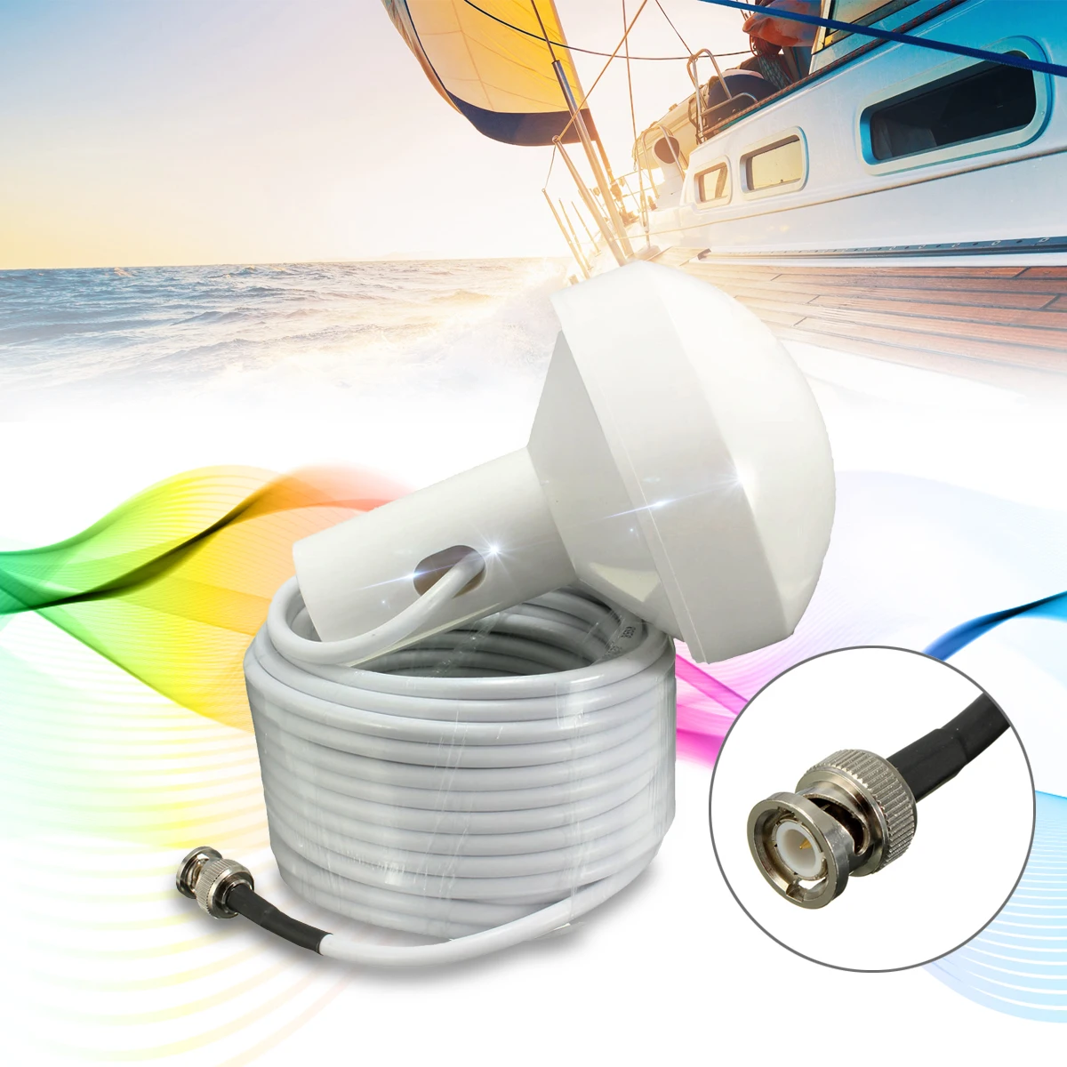 Buy New GPS Active Marine Navigation Antenna 10 Meters