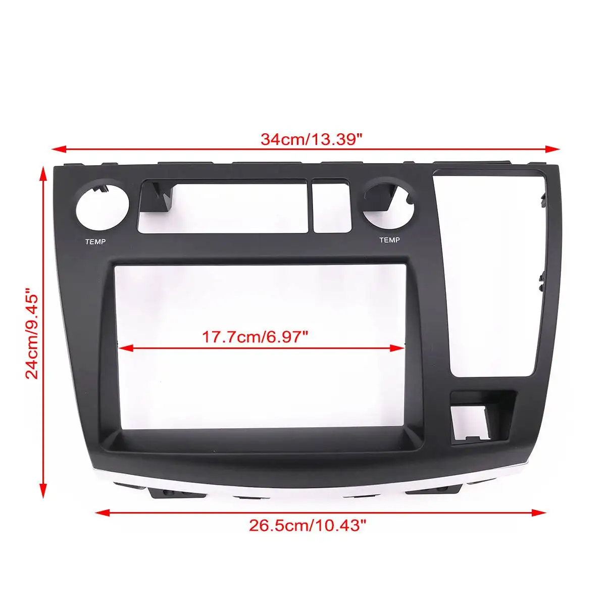 25*8*34 5 см автомобильный радиоприемник Facia Dash Kit панель фасции пластина для Nissan Elgrand