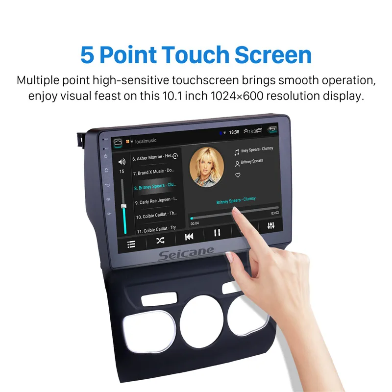 Seicane 10,1 дюймов HD сенсорный экран Android 8,1 gps навигационная система Bluetooth радио для 2013 Citroen C4 SWC