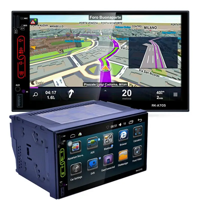 

Professional 7 Inch Full Touch Android 6.0 GPS MP5 Media Player Car Radio Mobile Phone Interconnection Bluetooth AM FM RDS