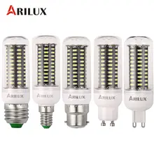 Arilux AC220V 38/55/78/88 светодиодные лампочки E27 E14 B22 GU10 G9 3 Вт 4 вт 4.5 Вт 5 Вт SMD4014 Светодиодная лампа для украшения дома