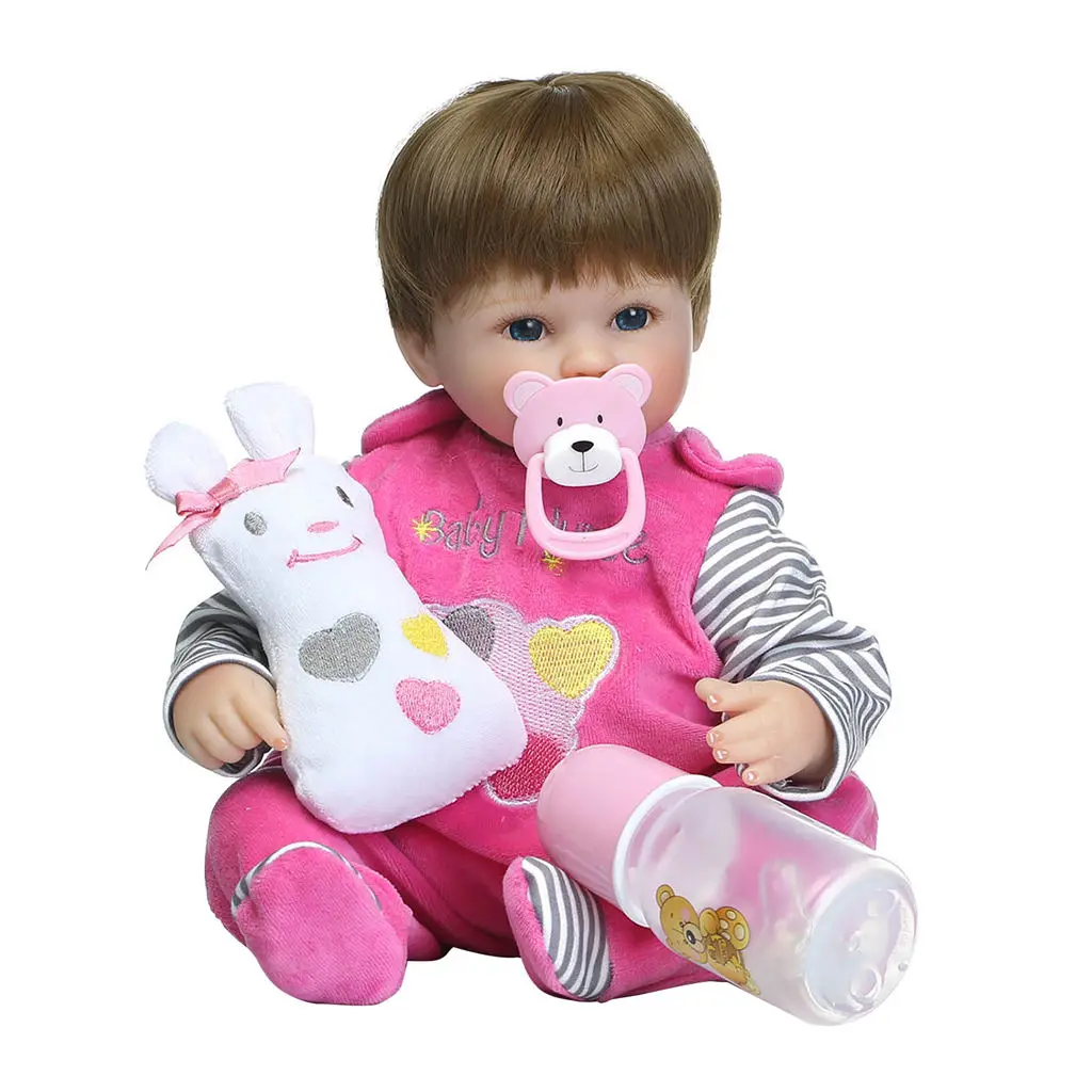 

Npk 40Cm Silicone Reborn Super Baby Lifelike Toddler Baby Kid Toys For Kids Gift