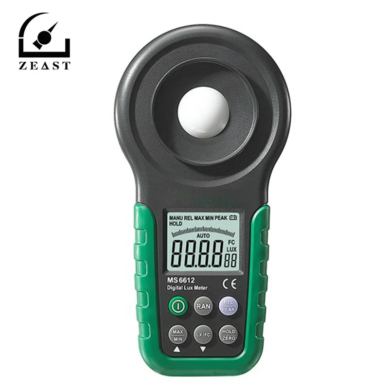 

Digital Multi-function Luxmeter MS6612 High Accuracy 200,000 Lux Light Meter Test Spectra Auto Range Durable