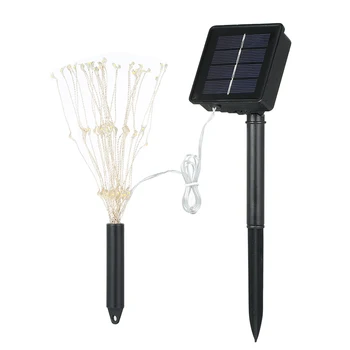 

LED Solar Powered Copper Wire String Light Water Resistance Bendable Rechargeable Battery Light String for Home Decoration