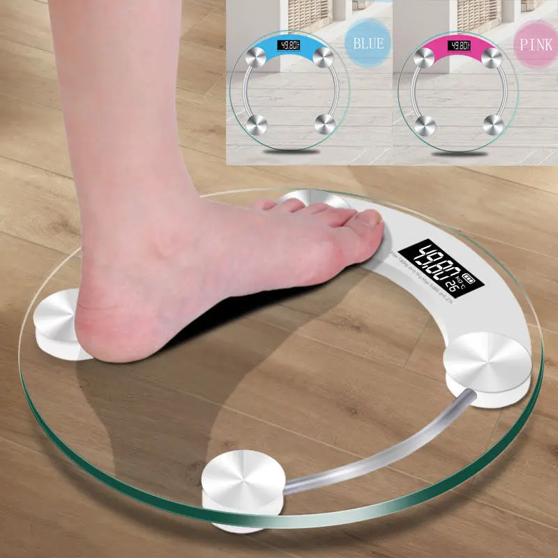 400lb 180 кг ванная комната цифровые электронные стеклянные весы напольные весы круглые бытовые электронные весы