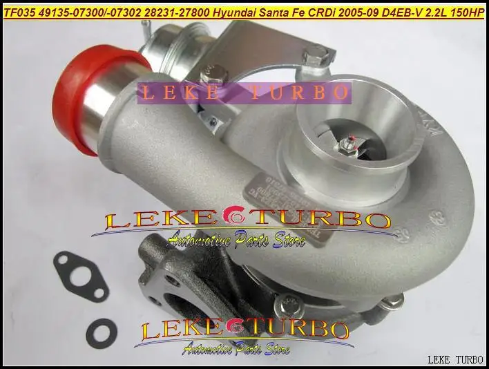 TF035 28231 27800 49135 07302 07300 07100 турбо для HYUNDAI Santa Fe CRDi 2005 09 D4EB V 2.2L 150HP|Воздухозаборники| |