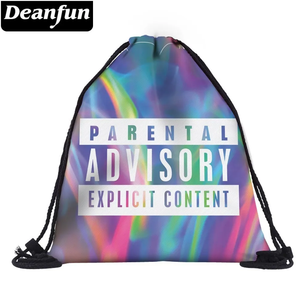 Deanfun рюкзак на шнурке с 3D принтом родительский голографический дорожный мягкой