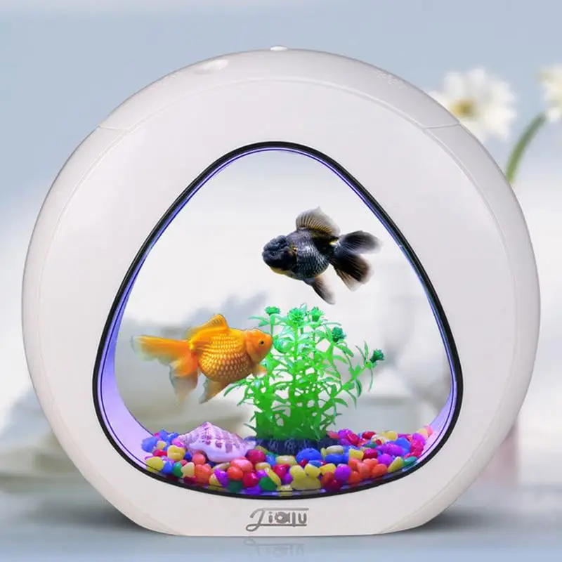 Creative Desktop Fish Tank Aquarium Small Ornamental Goldfish Tank