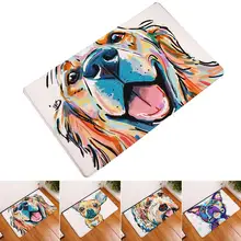 Коврики для дома, спальни, гостиной, кухни, Противоскользящие коврики, Цветные коврики для собак, животных, коврики с узором, водонепроницаемые, для прихожей, светлый ковер