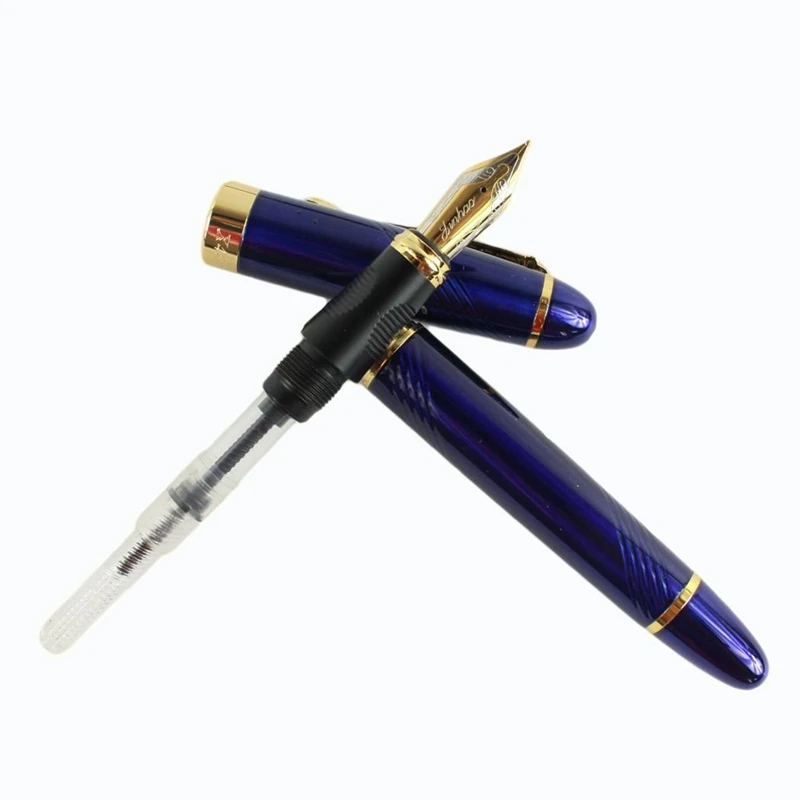 Jinhao x450 авторучка темно-синий твист и золото