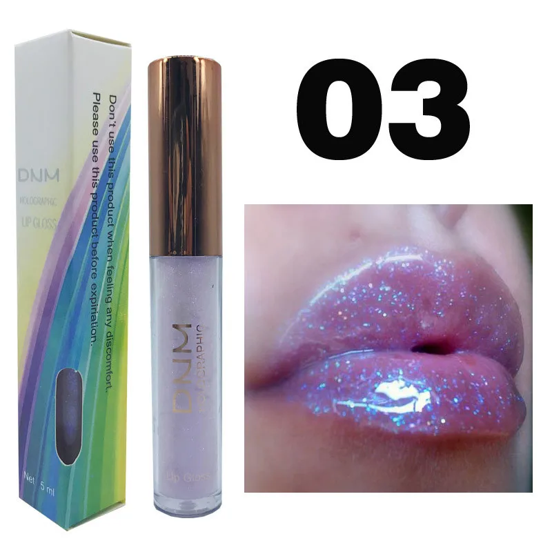 6 лазерных поляризационных блесков для губ, блеск для губ, светящийся блеск, хамелеон, Русалка, пигментная глазурь для губ, гладкий блестящий инструмент для макияжа TSLM2