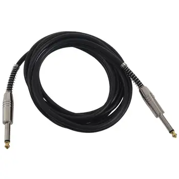 

3 Meter Guitar Cable Bass Electric Jack Cord Plug Low Noise Black