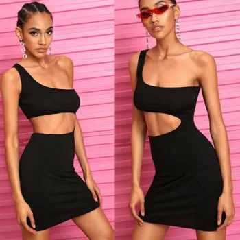

2019 Women Slim Bandage Bodycon Sleeveless Club Evening Party Short Mini Skirt Casual Dress Party Club Ball Dress vestidos