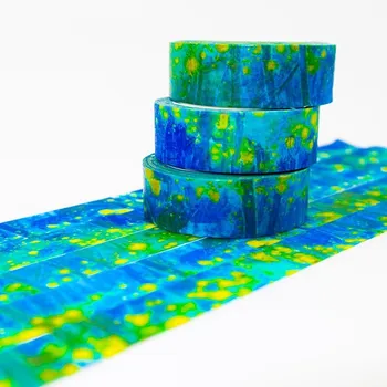 

Colored Trees Washi Masking Paper Tape DIY Japanese Office Stationery Sticky Scrapbook Decorative Adhesive Tape 1PCS/Lot