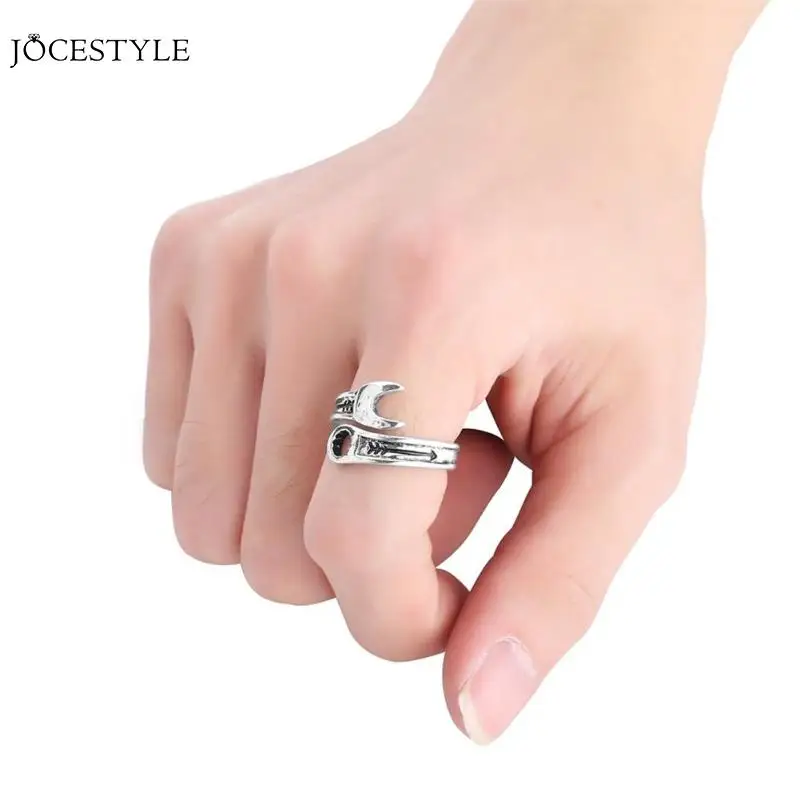 

Wrench Ring Men Women Hip Hop Open Plating Finger Male Rings Jewelry Gift