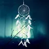 Pendentif attrape rêves 3 anneaux surdimensionnés, blanc, fournitures de mariage, décoration intérieure pour la maison, cadeau d'anniversaire de la saint-valentin ► Photo 1/6