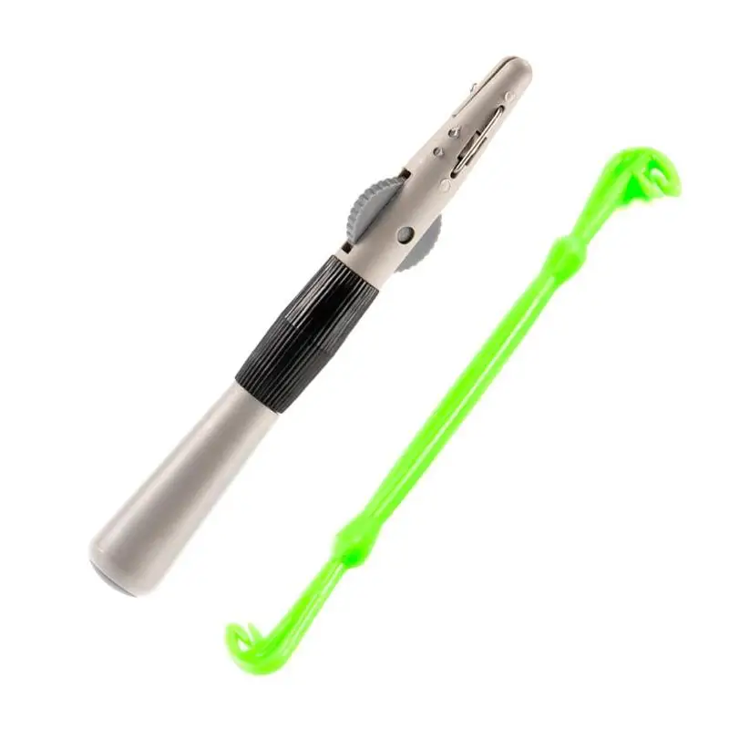 

Manually Pen-type Binder Fishing Tackle Hook Tier Line Tying Tool Knots Picker Tie Loop Fishhook Remover Extractor Double Hook