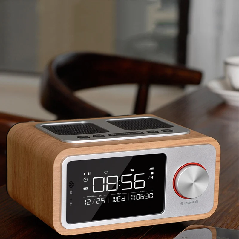 LEORY H3 отдаленных контроллер Будильник Bluetooth беспроводной переносной динамик USB MP3