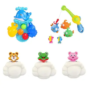 

Cute Cartoon Animal Waterwheel Kids Shower Bath Toys Baby Faucet Bathing Water Spraying Beach Toy