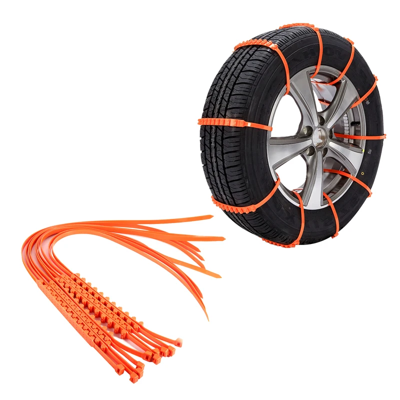 

10pcs Anti-skid Wheel Chain Reusable Auto Fit Snow Safety Anti-skid Tire Tyer Chains Thickened Tendons Car Accessories Universal