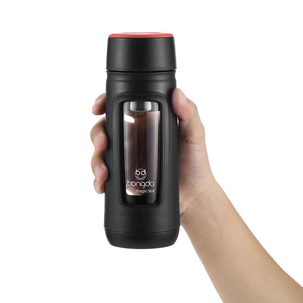 320 мл Чай Infuser боросиликатное стекло бутылка для воды встроенный воды|Бутылки