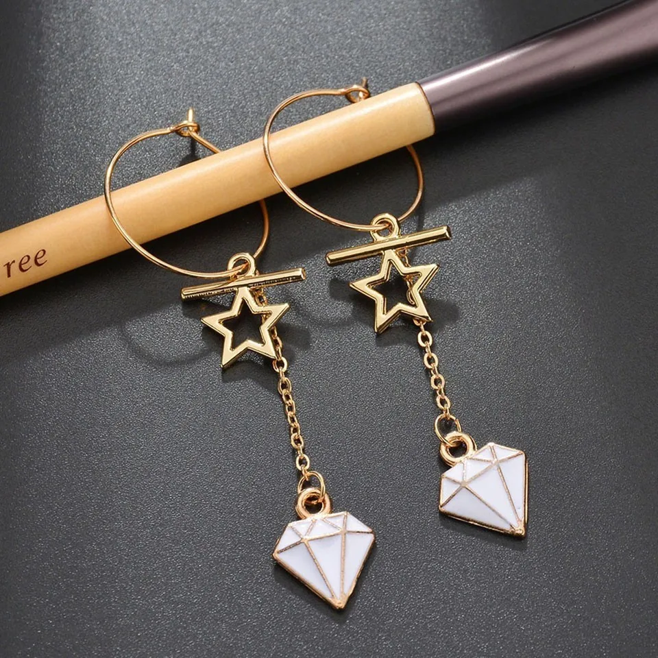 

Women Trendy Hallow Star Drop Earrings Drop Earrings Cute And Romantic Female Drop Earrings Trendy Handmade Earring Jewelry