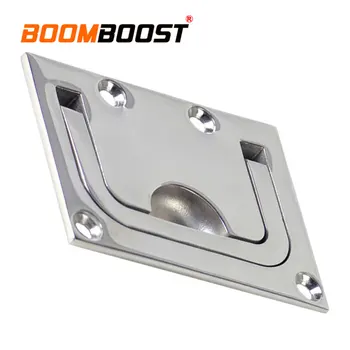 

1Pc 316 Stainless Steel Boat Marine Flush Hatch Locker Square Buckle Silver For Marine Yacht Cabinet Lift Pull Handle Hardware