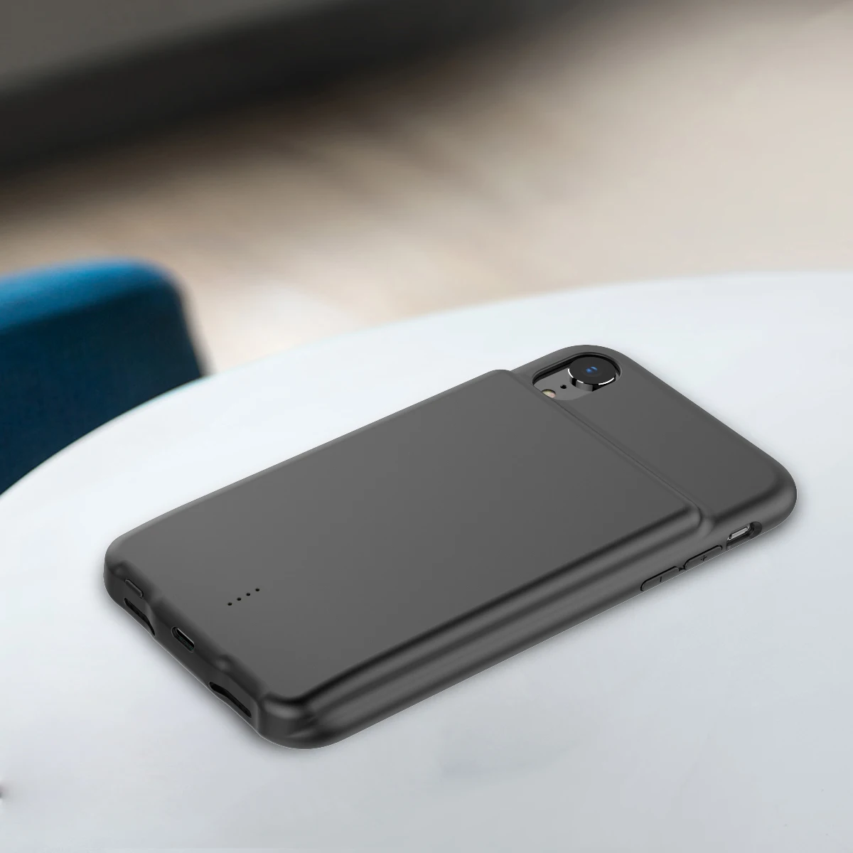 Для iPhone Xr чехол для зарядного устройства с аудио 5000 мАч перезаряжаемый внешний