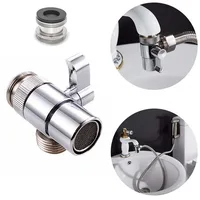 Brass 3-way Diverter for Kitchen Bidet or Bathroom Basin Faucet Replacement Part Shattaf Accessories T Brass 3-way Diverter for Kitchen Bidet or Bathroom Basin Faucet Replacement Part Shattaf Accessories T