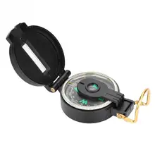 Портативный пластиковый компас Карманный военный американский компас Открытый аварийный инструмент выживания кемпинг охотничье оборудование