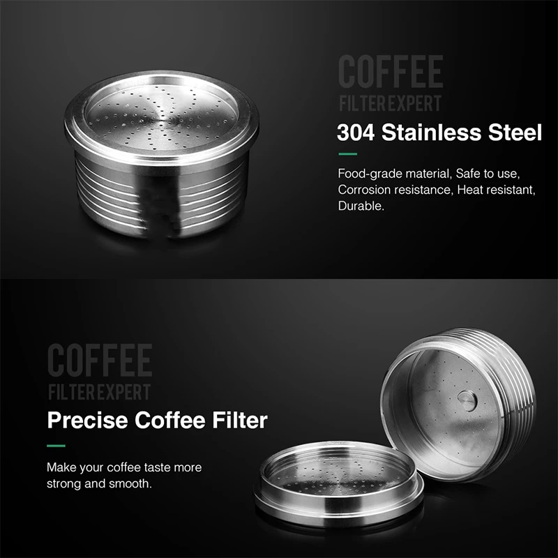  Capsule Stainless Steel Refillable Compatible For Lavazza Coffee Machine Reusable Capsules Coffee M