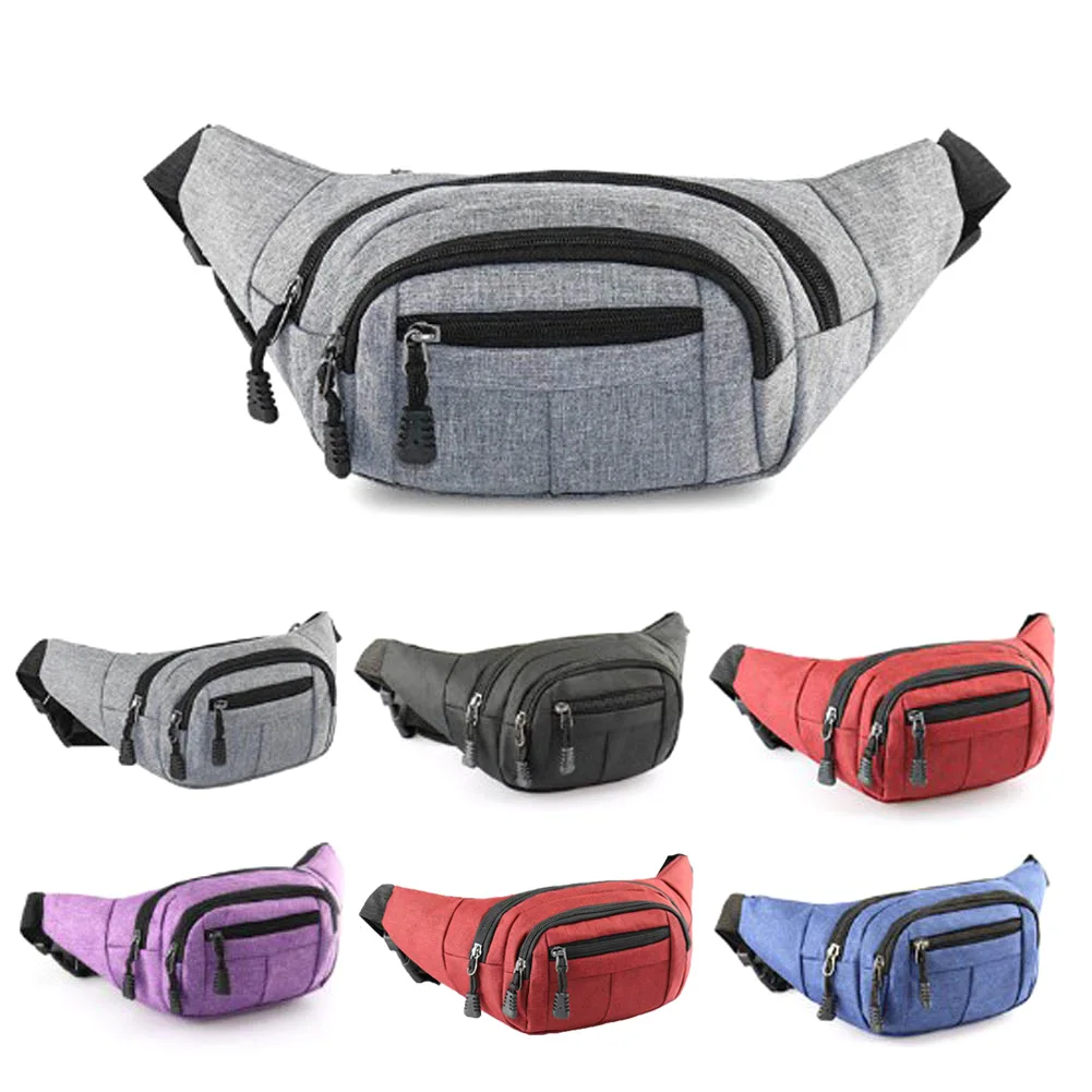 

2019 New Men's Waist Pack Waterproof Oxford Belt Bag For Man Waist Bag Male Funny Pack Zipper Travel Chest Bag