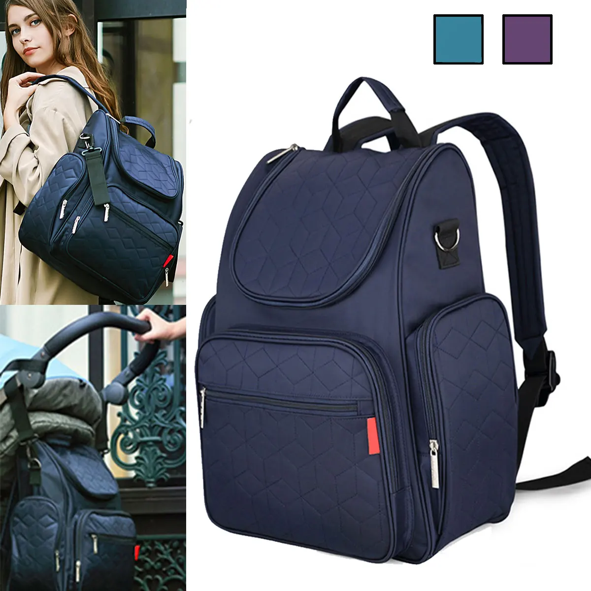 

Mummy Maternity Nylon Diaper Bag Large Capacity Travel Nappy Backpack Waterproof Baby Care Bag Baby Carriage Bag