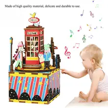 Детский деревянный 3D подарок для Детский обучающий игрушки музыкальная шкатулка красивые подарки для друзей детей