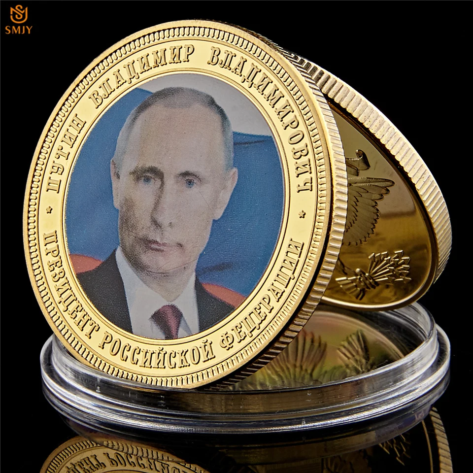 5 шт./компл. России второй Владимир Путин советский карта золото памятная монета